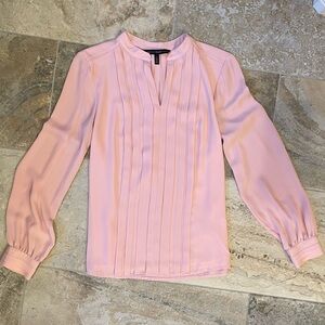 White House Black Market Pink Blouse